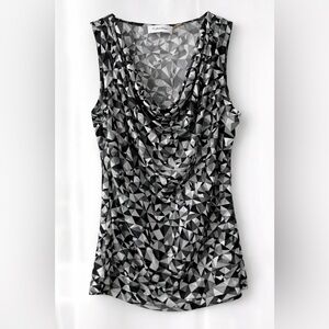 CALVIN KLEIN Sleeveless Cowl Neck  Blouse Size: Medium